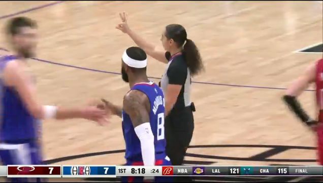 【2023年01月03日】热火vs快船第1节英文原声回放