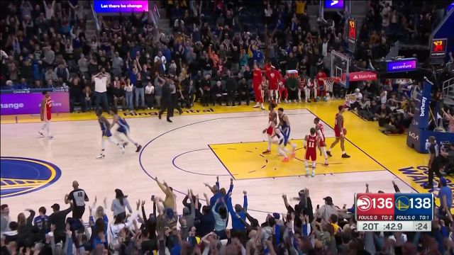 【2023年01月03日 老鹰vs勇士集锦】兰姆虎口夺食送妙传 格林大心脏三分奠定胜局