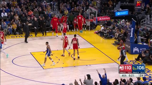 【2023年01月03日 老鹰vs勇士集锦】关键时刻丝毫不虚 普尔撕裂防守上篮打停老鹰