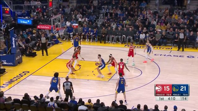 【2023年01月03日 老鹰vs勇士集锦】全民火力覆盖 兰姆上场两记三分毫不讲理