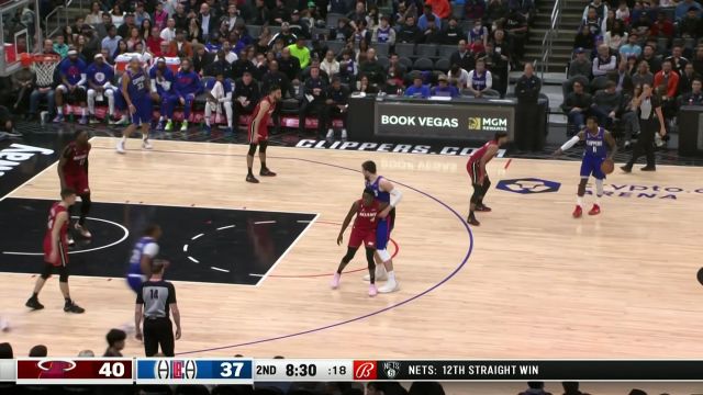 【2023年01月03日 热火vs快船集锦】巴图姆宝刀未老三分出鞘 希罗干拔以予回应