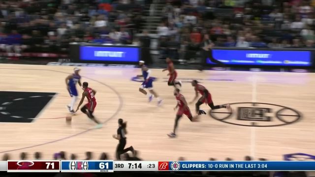 【2023年01月03日 热火vs快船集锦】阿德巴约遮天大帽扇飞杰克逊 巴特勒反击造犯规