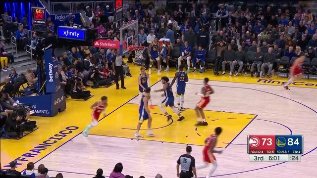 【2023年01月03日 老鹰vs勇士集锦】弹道无需修正 博格达诺维奇三分穿云手起刀落