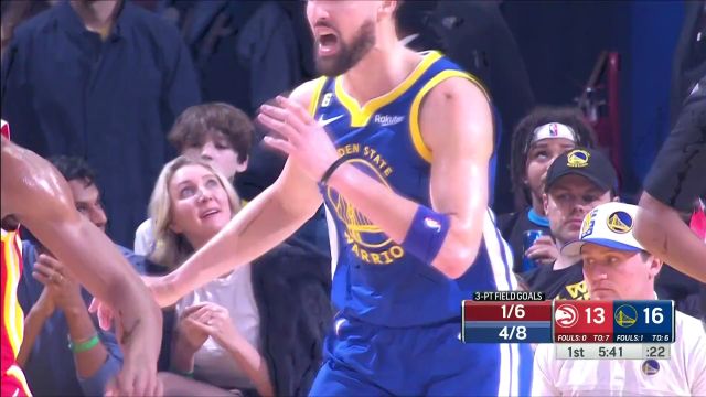 【2023年01月03日】NBA常规赛：老鹰vs勇士第1节英文原声回放