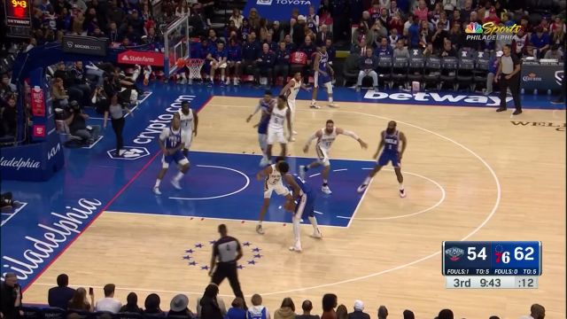 【2023年01月03日 鹈鹕vs76人集锦】与身高不符的灵活！恩比德低位丝滑转身放篮得手