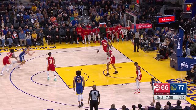 【2023年01月03日 老鹰vs勇士集锦】老鹰vs勇士精华回放 汤普森54分勇士双加时取5连胜