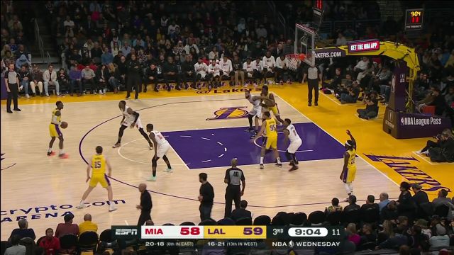 【2023年01月05日 热火vs湖人集锦】可别瞧不起我小黄毛 施罗德突施冷箭三分百步穿杨