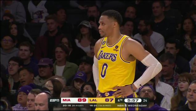 【2023年01月05日】热火vs湖人第4节英文原声回放