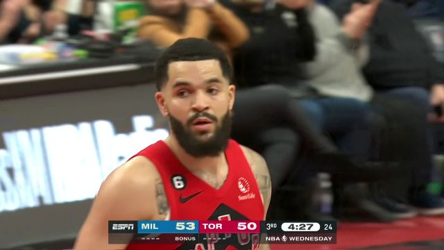 【2023年01月05日 雄鹿vs猛龙集锦】范弗利特甜点位中投稳稳命中 感觉来了再不由分说迎射字母哥