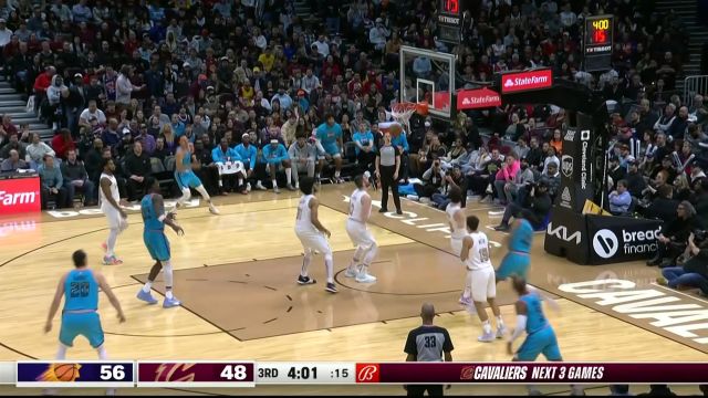 【2023年01月05日 太阳vs骑士集锦】快刀斩乱麻！布里奇斯大步流星突破上篮得手