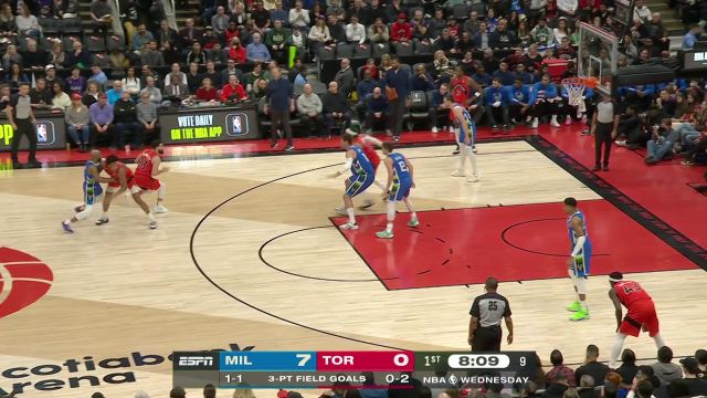 【2023年01月05日 雄鹿vs猛龙集锦】打铁声此起彼伏！猛龙开局13-0雄鹿看不下去帮忙喊个暂停