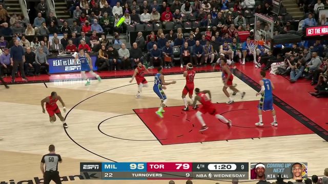 【2023年01月05日 雄鹿vs猛龙集锦】80秒落后16分？没在怕！猛龙万众一心轰出神奇进攻波拖入加时