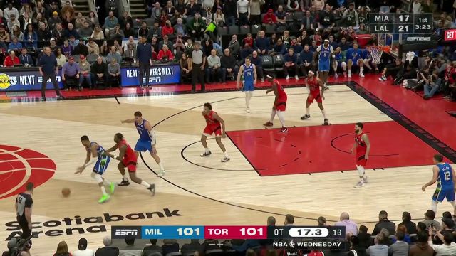 【2023年01月05日 雄鹿vs猛龙集锦】早已等候多时！格雷森-阿伦接字母哥助攻命中关键球