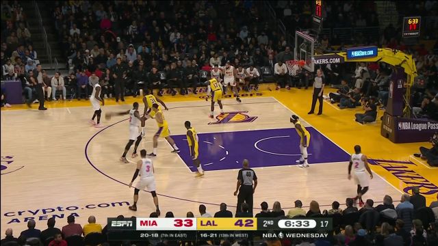 【2023年01月05日 热火vs湖人集锦】没这么容易就被打垮 奥拉迪波三分手起刀落稳定军心