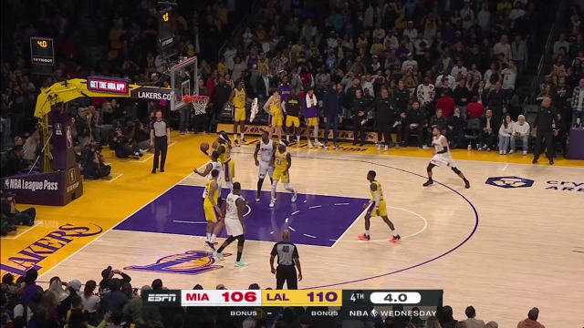 【2023年01月05日 热火vs湖人集锦】热火109-112湖人 热巴组合空砍57分威斯布鲁克21+8+9