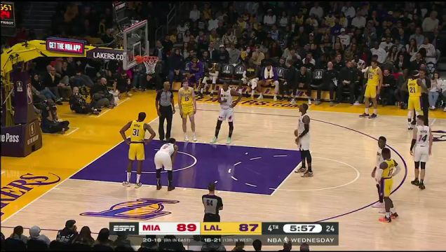 【2023年01月05日】热火vs湖人第4节中文解说回放