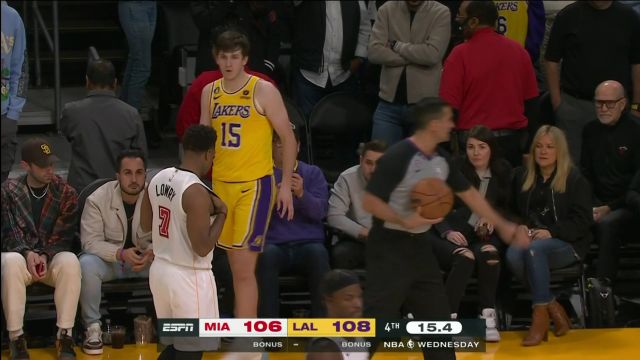 【2023年01月05日 热火vs湖人集锦】富贵险中求！里夫斯边线发球威斯布鲁克接球上篮