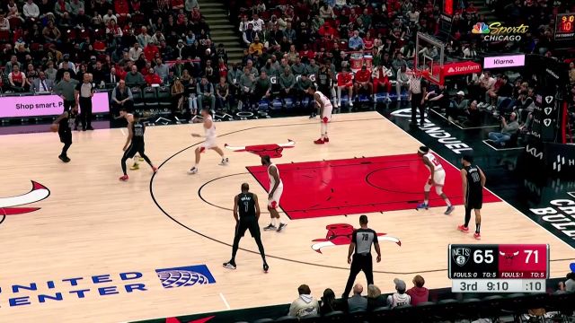 【2023年01月05日 篮网vs公牛集锦】你对速度一无所知 欧文直杀篮下挑篮2+1