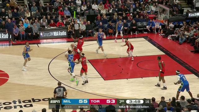 【2023年01月05日 雄鹿vs猛龙集锦】雄鹿104-101猛龙 雄鹿末节领先21分险遭加时赛逆转