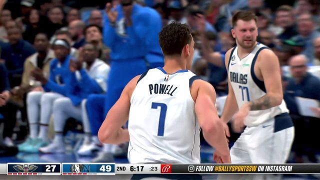 【2023年01月08日 鹈鹕vs独行侠集锦】小脑袋瓜聪明着呢！贝尔坦斯三分假投真传鲍威尔空切暴扣