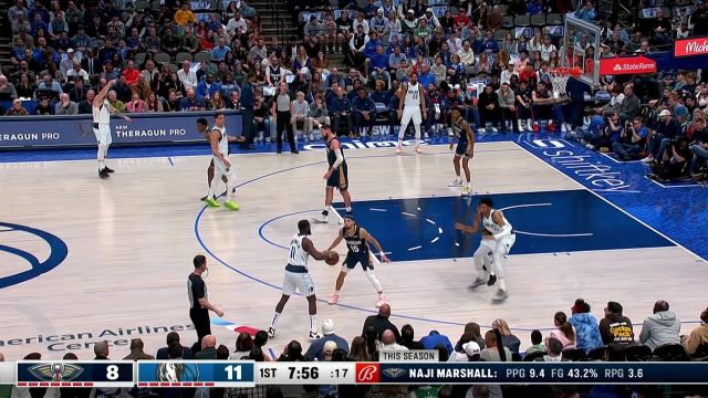 【2023年01月08日 鹈鹕vs独行侠集锦】打的你一点脾气都没有！伍德内线强吃连取四分无压力