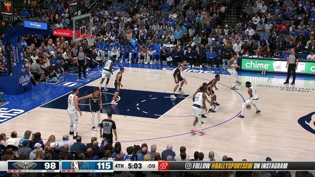 【2023年01月08日】鹈鹕vs独行侠第4节英文原声回放