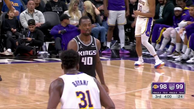 【2023年01月08日 湖人vs国王集锦】每个人都全力以赴！巴恩斯平地惊雷暴力补扣