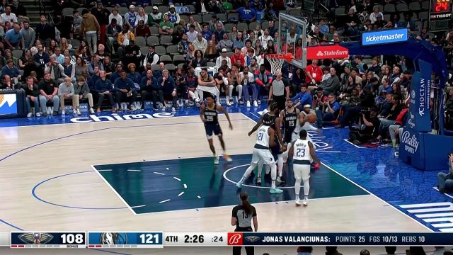 【2023年01月08日 鹈鹕vs独行侠集锦】鹈鹕117-127独行侠 瓦兰空砍25+10东契奇34+10+10击退对手