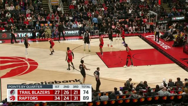 【2023年01月09日】开拓者vs猛龙第4节中文解说回放