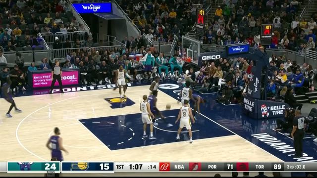 【2023年01月09日 黄蜂vs步行者集锦】打你个出其不意 小丹尼斯史密斯直杀篮下暴扣得手