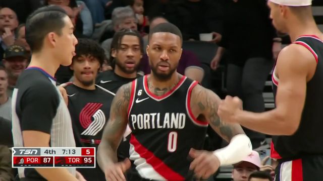 【2023年01月09日 开拓者vs猛龙集锦】我摊牌了我不装了 利拉德超远三分+强硬跳投追赶比分