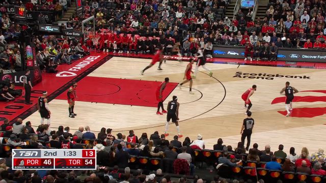 【2023年01月09日 开拓者vs猛龙集锦】开拓者105-117猛龙 利拉德空砍34+8猛龙击退开拓者止3连败