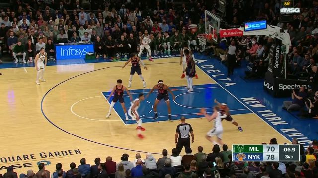 【2023年01月10日 雄鹿vs尼克斯集锦】尽显投手本色 康诺顿抬手三分一箭穿心