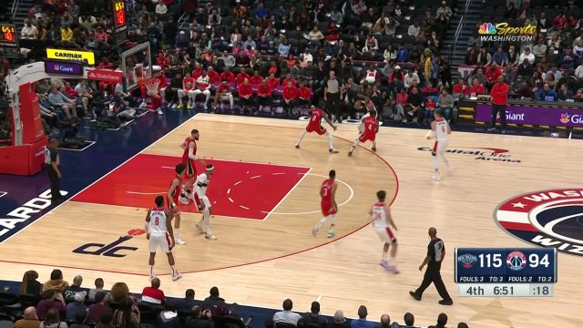 【2023年01月10日 鹈鹕vs奇才集锦】又是一个硬汉！加福德隔人按筐暴扣炸裂全场