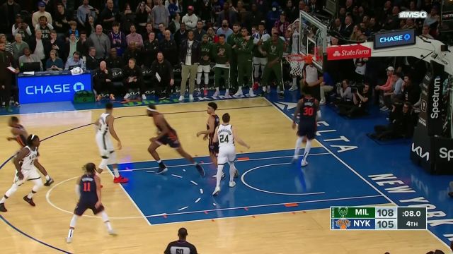 【2023年01月10日 雄鹿vs尼克斯集锦】最后50秒极限对飚 霍乐迪神仙手感布伦森强势回应