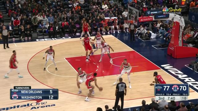 【2023年01月10日 鹈鹕vs奇才集锦】墨菲一步过人欲隔扣加福德惨被血帽 丹尼尔斯抢板突破抛投命中