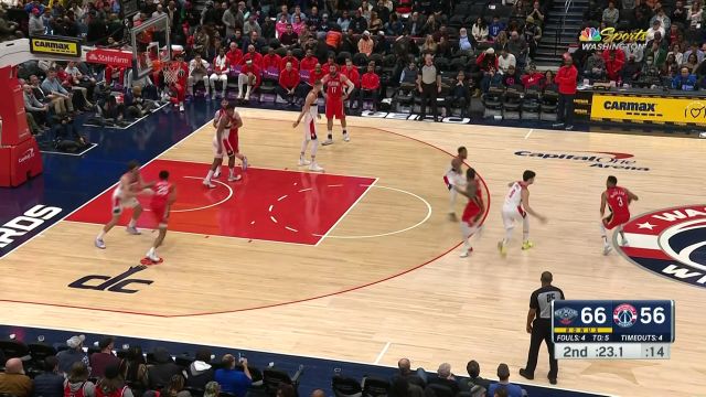 【2023年01月10日 鹈鹕vs奇才集锦】到我地盘不用慌！瓦兰神兵天降挂筐补扣