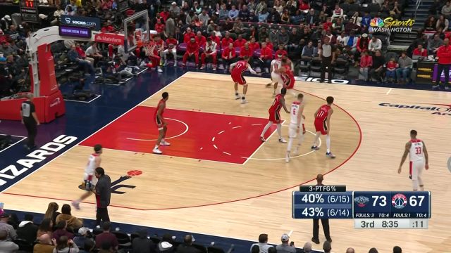 【2023年01月10日 鹈鹕vs奇才集锦】马绍尔空位三分命中 莫里斯不甘示弱还以颜色