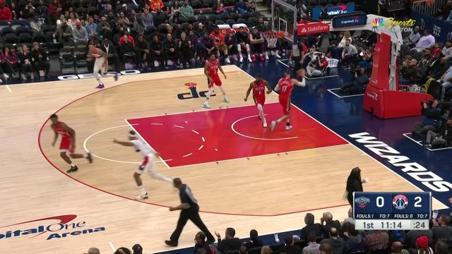 【2023年01月10日 鹈鹕vs奇才集锦】加福德虚晃一枪回头妙传 基斯珀特外线三分接球就扔