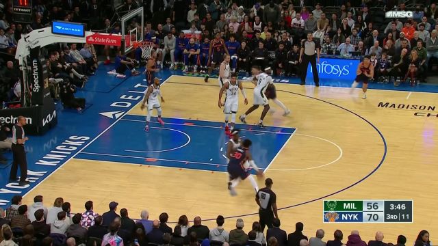 【2023年01月10日 雄鹿vs尼克斯集锦】针尖对麦芒 字母哥正面迎敌封盖兰德尔