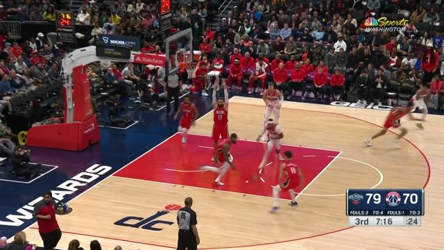 【2023年01月10日 鹈鹕vs奇才集锦】虽迟但到！马绍尔空接妙传助飞墨菲挂筐暴扣