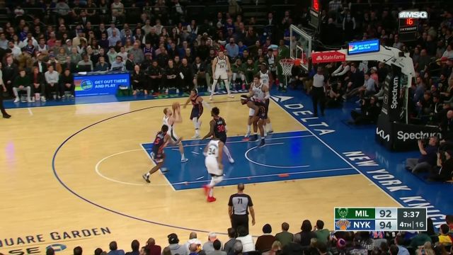 【2023年01月10日 雄鹿vs尼克斯集锦】英格尔斯空中制导 字母哥飞身暴扣石破天惊