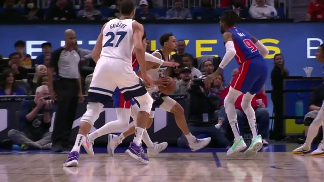 【2023年01月12日 森林狼vs活塞集锦】干净利落脆！戈贝尔抡起重锤献上惊艳补扣