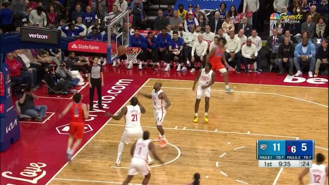 【2023年01月13日 雷霆vs76人集锦】人到球到丝毫没有拖泥带水 马克西无球反击哈登传球第一时间到位