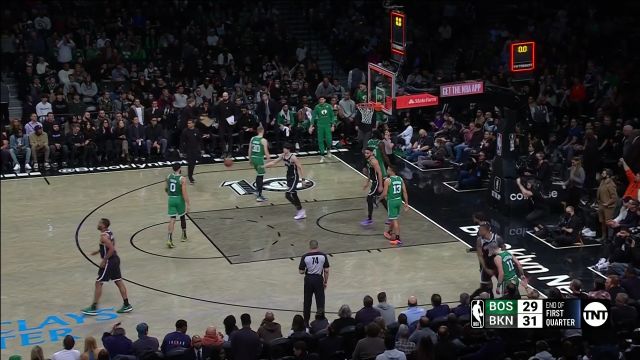 【2023年01月13日 凯尔特人vs篮网集锦】当我是摆设吗？克拉克斯顿大手一挥摁下布罗格登