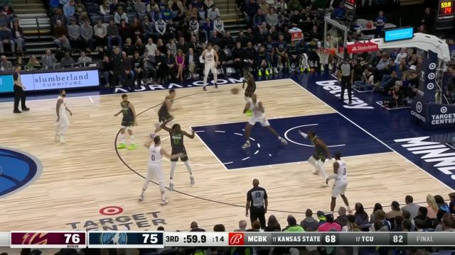 【2023年01月15日 骑士vs森林狼集锦】团队配合很重要！骑士多点连线助攻莫布里干拔暴扣挂筐