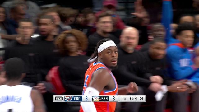 【2023年01月16日 雷霆vs篮网集锦】意外之喜！多尔特三分连中打乱篮网计划