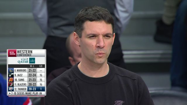 【2023年01月16日】NBA常规赛：雷霆vs篮网第3节英文原声回放