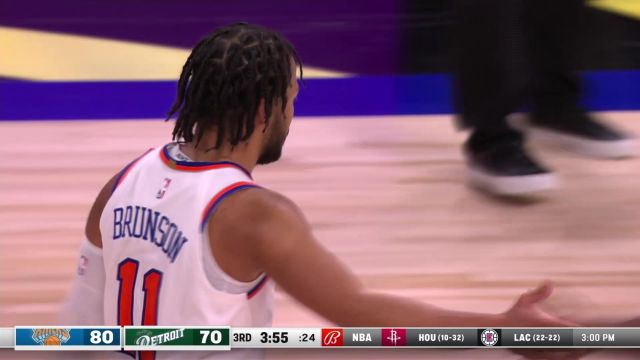 【2023年01月16日 尼克斯vs活塞集锦】尼克斯117-104活塞 兰德尔爆砍42+15尼克斯客胜活塞