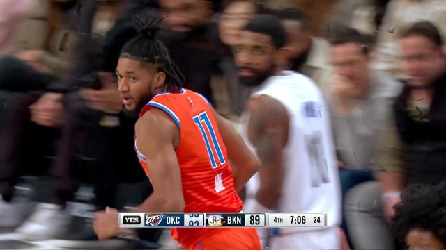 【2023年01月16日 雷霆vs篮网集锦】雷霆112-102篮网 雷霆三后卫各砍20+送篮网两连败